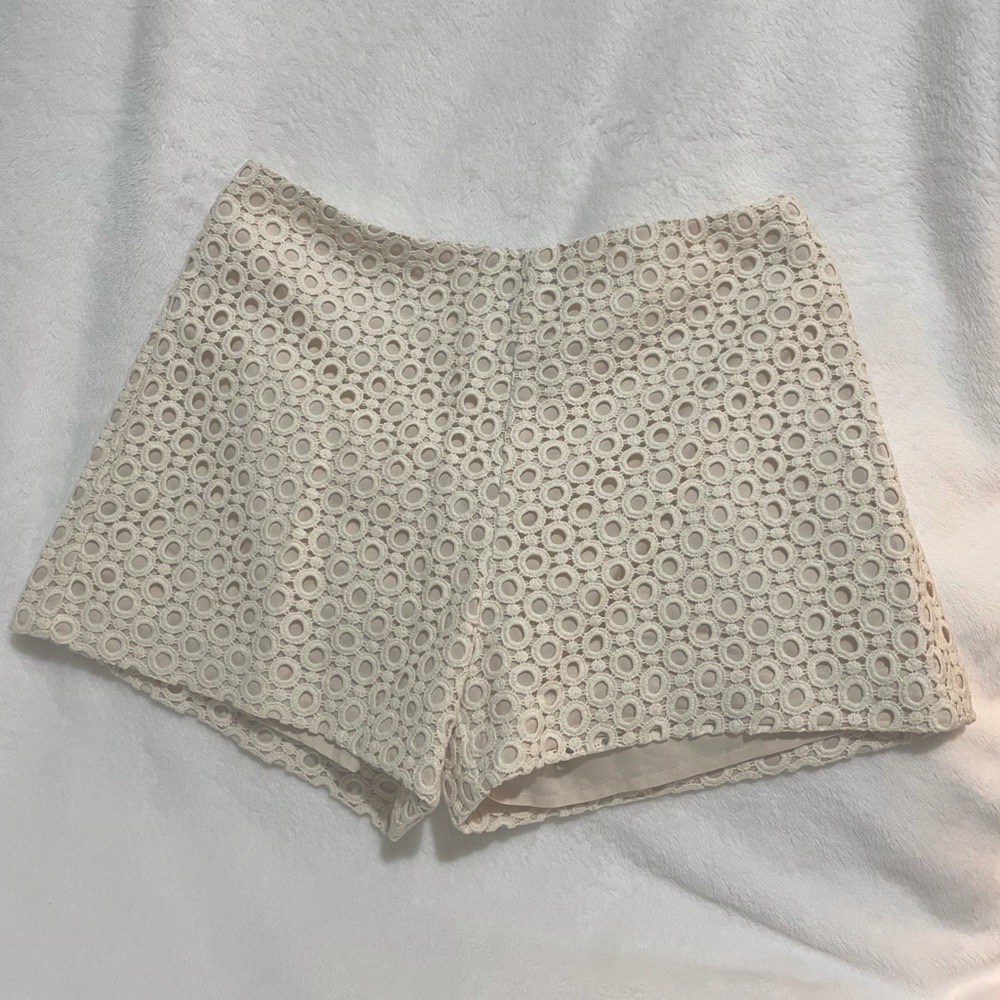 Banana Republic Cream Lace Shorts